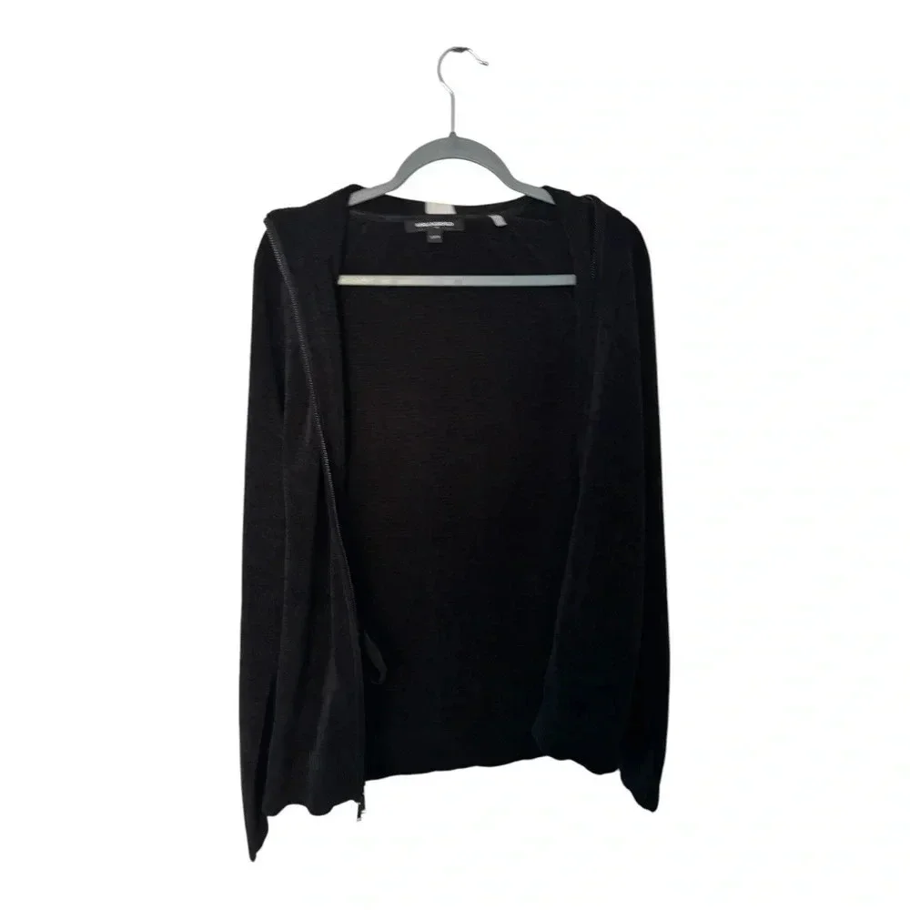 Karllagerfeld Men’s CHENILLE FULL ZIP SWEATER